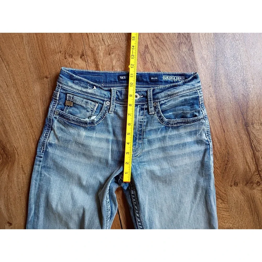 BKE Jake Jeans Men's 30x34 Blue Double Denim